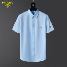 Prada Men's Short Sleeve Shirts 38